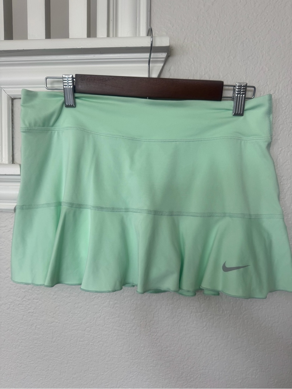 Nike Women’s Mint Green Athletic Skort with Flared Hem